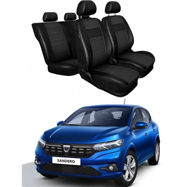 Huse Scaune din piele si material textil Dacia Sandero 2021