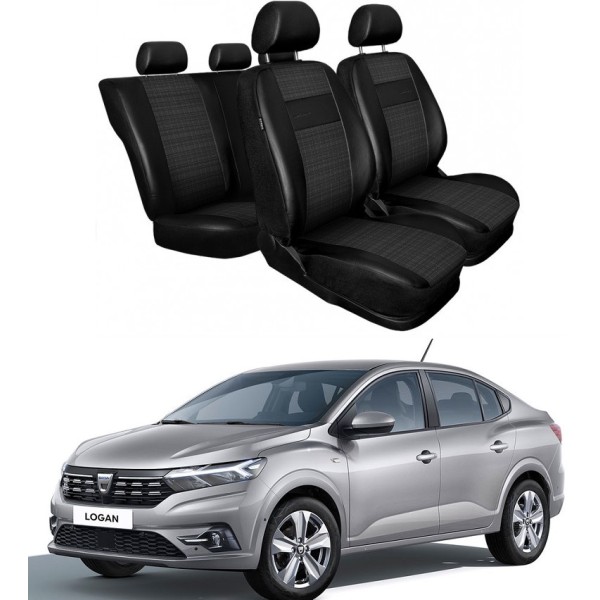 Huse Scaune din piele si material textil Dacia Logan 2021