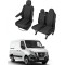Huse Scaune 3 locuri Nissan NV400 cu cotiera si scaun pasager integrat Huse Scaune 3 locuri Nissan NV400 cu cotiera si scaun pasager integrat