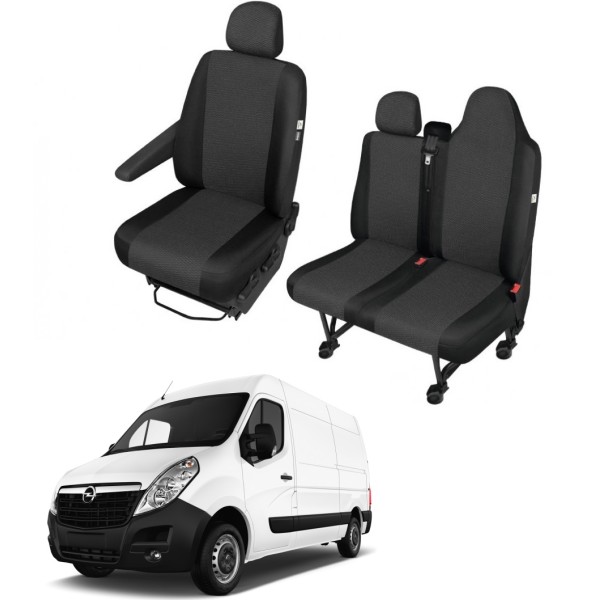 Huse Scaune 3 locuri Opel Movano 2017 cu cotiera si scaun pasager integrat