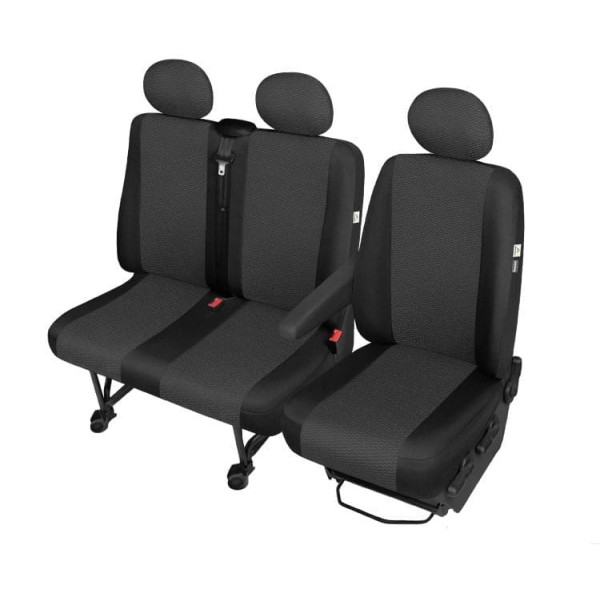 Huse Scaune Ford Transit 7 locuri cabina dubla dokka 2006-2022 din bumbac gros Huse Scaune Ford Transit 7 locuri cabina dubla dokka 2006-2022 din bumbac gros