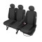 Huse Scaune Ford Transit 7 locuri cabina dubla dokka 2006-2022 din bumbac gros Huse Scaune Ford Transit 7 locuri cabina dubla dokka 2006-2022 din bumbac gros