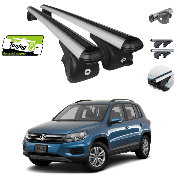Bare Portbagaj Aero Vw Tiguan 2007-2014 dedicate cu sistem antifurt