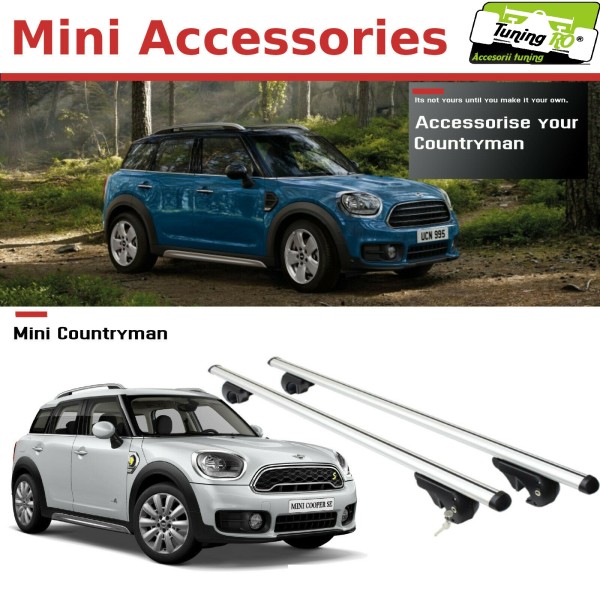 Bare Portbagaj Aero Mini Countryman 2017-2021 cu bare distantate de plafon