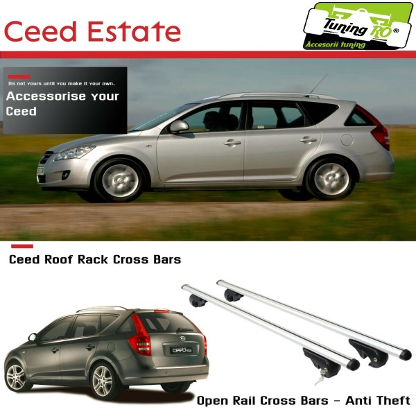 Bare Portbagaj Aero Kia Ceed Estate 2007-2012 dedicate cu sistem antifurt