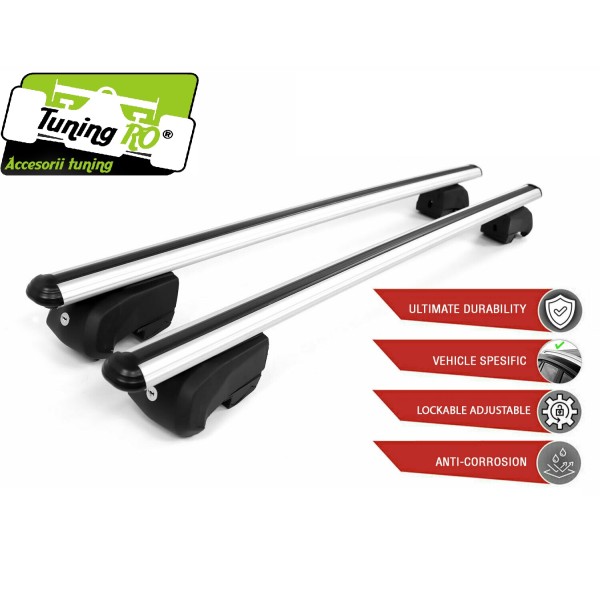 Bare Portbagaj Aero Ford Ecosport 2018 cu bare longitudinale integrate din fabrica