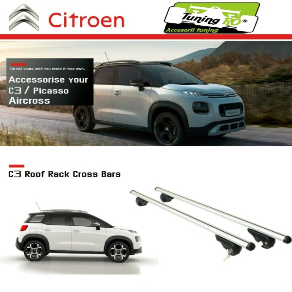 Bare Portbagaj Aero Citroen C3 Aircross / Picasso dedicate cu sistem antifurt