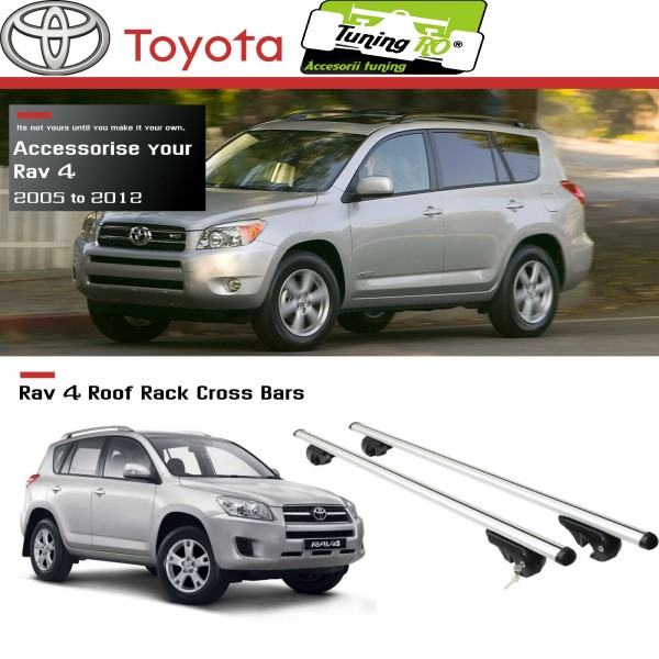 Bare Portbagaj Aero Toyota Rav4 2005-2012 dedicate cu sistem antifurt