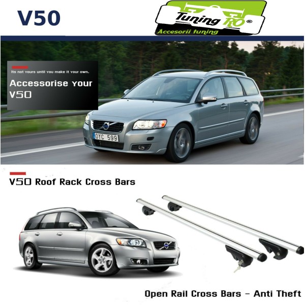 Bare Portbagaj Aero Volvo V50 dedicate cu sistem antifurt