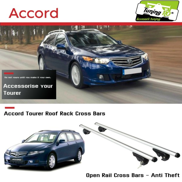 Bare Portbagaj Aero Honda Accord break dedicate cu sistem antifurt