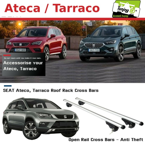 Bare Portbagaj Aero Seat Ateca-Tarraco dedicate cu sistem antifurt