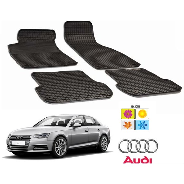 Set covorase auto Hitech din cauciuc pentru Audi A4 B9 2015-2016