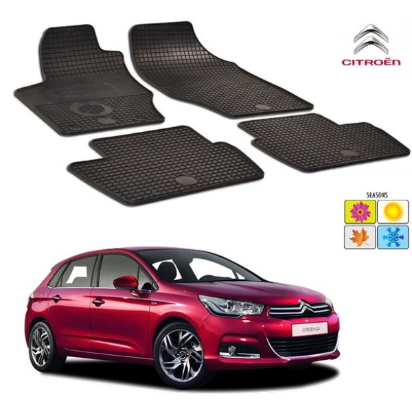 Set covorase auto Hitech din cauciuc Citroen C4 2010-2016