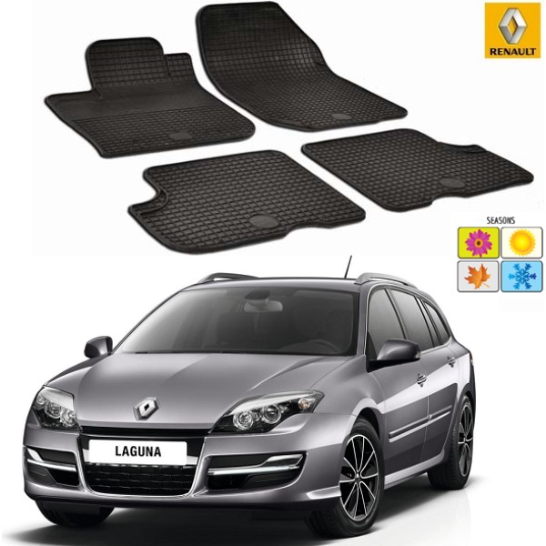 Set covorase auto Hitech din cauciuc Renault Laguna 2009-2015