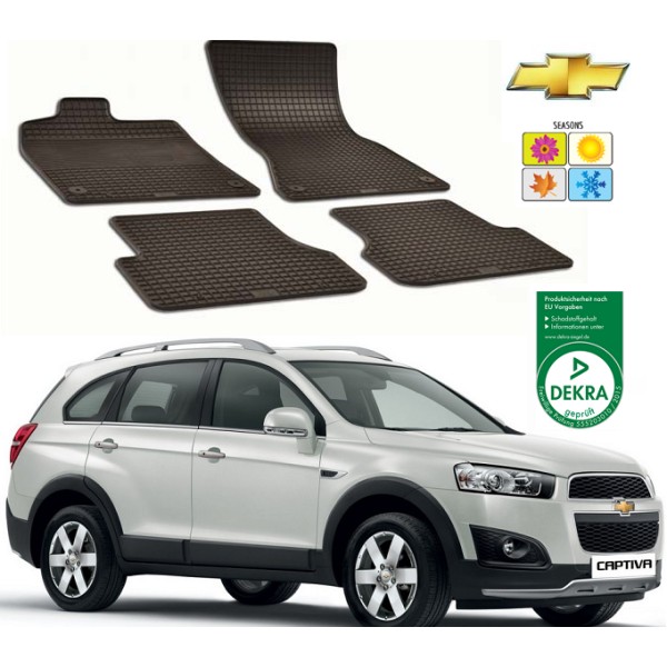 Set covorase auto Hitech din cauciuc Chevrolet Captiva 2006-2013