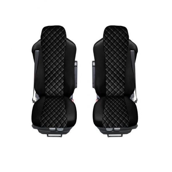 Huse Scaune piele VOLVO FM 2002-2013 piele romb culoare Negru, Editie Speciala