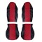 Huse Scaune piele VOLVO FM 2002-2013 piele romb culoare Rosu, Editie Speciala Huse Scaune piele VOLVO FM 2002-2013 piele romb culoare Rosu, Editie Speciala