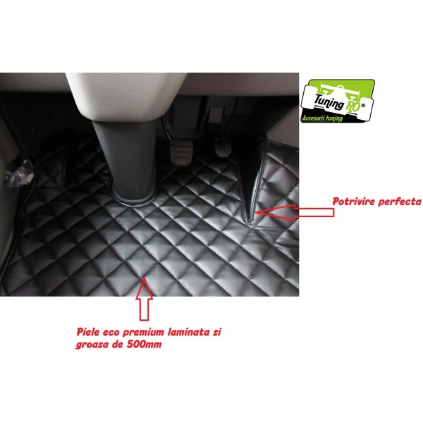 Covorase din Piele romb VOLFO FH 2021 automat acopera toata podeaua cabinei culoare Negru Editie Speciala Covorase din Piele romb VOLFO FH 2021 automat acopera toata podeaua cabinei culoare Negru Editie Speciala