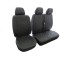 Huse Scaune Ford Transit Custom 2017-2024 culoare Negru din piele romb cu masuta si cotiera sofer Editie Speciala Huse Scaune Ford Transit Custom 2017-2024 culoare Negru din piele romb cu masuta si cotiera sofer Editie Speciala