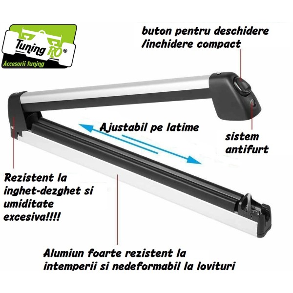 Suporti Ski snowboard 5 perechi Schiuri din aluminiu cu sistem antifurt Suporti Ski snowboard 5 perechi Schiuri din aluminiu cu sistem antifurt