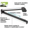 Suporti Ski snowboard 5 perechi Schiuri din aluminiu cu sistem antifurt Suporti Ski snowboard 5 perechi Schiuri din aluminiu cu sistem antifurt