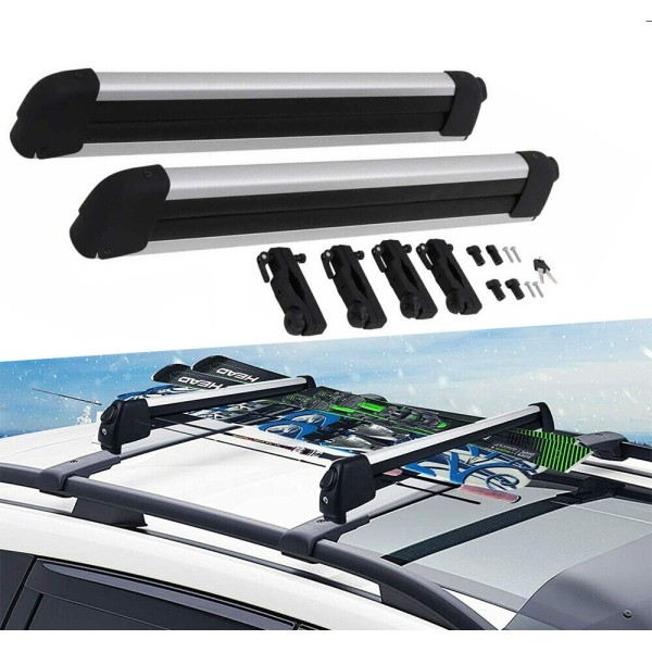 Suporti Ski snowboard 5 perechi Schiuri din aluminiu cu sistem antifurt