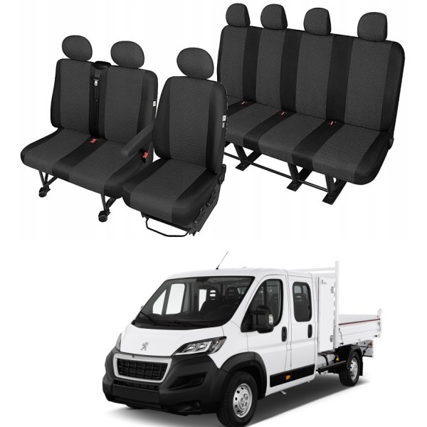 Huse Scaune 7 locuri Peugeot Boxer doka cabina dubla 2015-2020