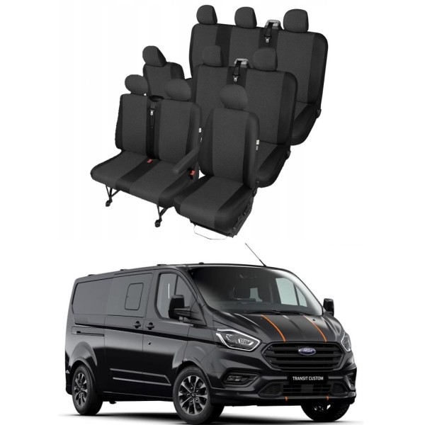 Huse Scaune 9 locuri  Ford Transit Custom Kombi 2012-2020