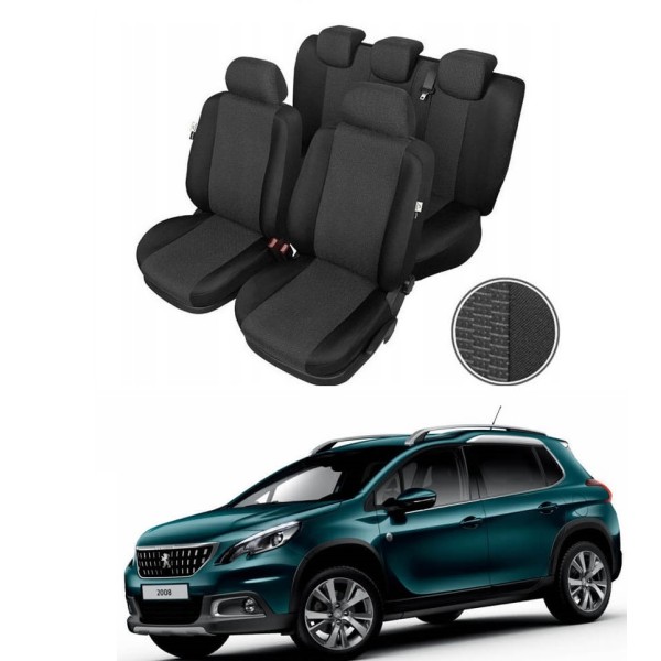 Huse Scaune Peugeot 2008 2013-2018 Premium Bancheta Fractionata