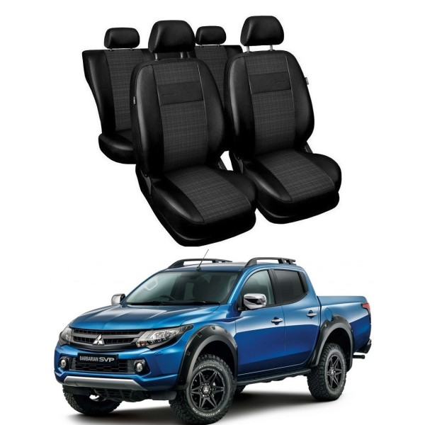 Huse Scaune Mitsubishi L200 2014-2018 din piele si textil