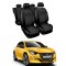 Huse Scaune Peugeot 208 2019-2020 din piele si textil Huse Scaune Peugeot 208 2019-2020 din piele si textil