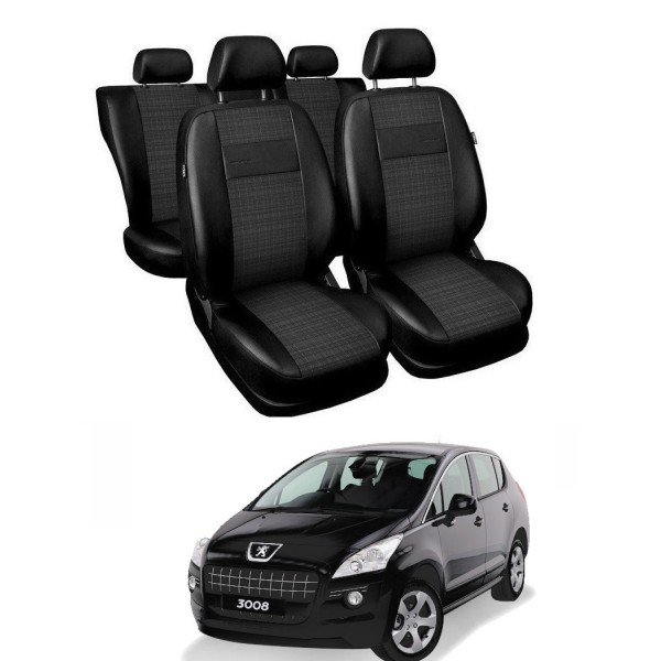 Huse Scaune Peugeot 3008 2008-2016 din piele si textil