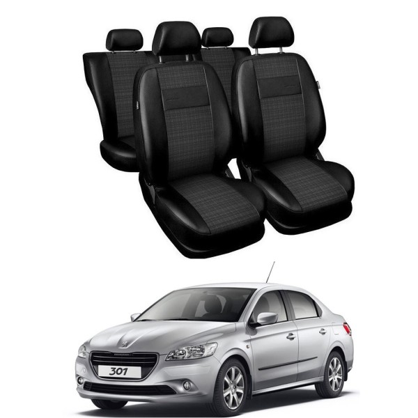 Huse Scaune Peugeot 301 2012-2017 piele si textil