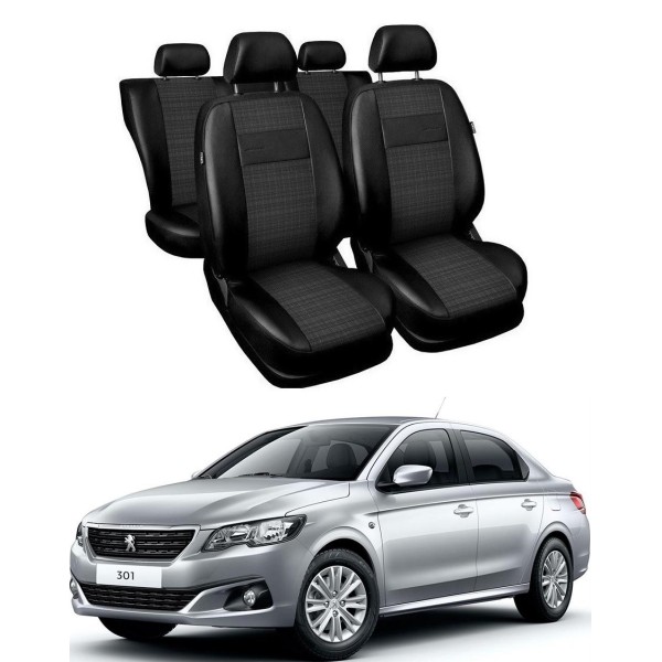 Huse Scaune Peugeot 301 2018-2020 piele si textil