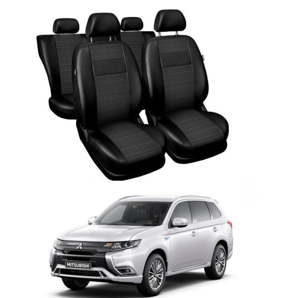 Huse Scaune Mitsubishi Outlander PHEV din piele si textil