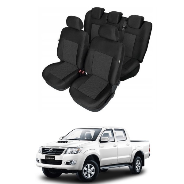 Huse Scaune Toyota Hilux 2004-2015 Premium Bancheta Fractionata