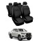Huse Scaune Toyota Hilux 2018-2020 piele si textil cabina dubla Huse Scaune Toyota Hilux 2018-2020 piele si textil cabina dubla