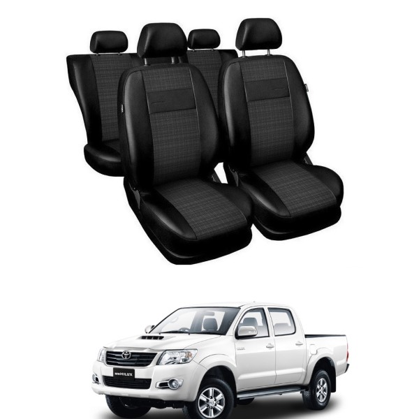 Huse Scaune Toyota Hilux 2004-2015 piele si textil