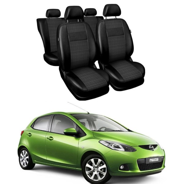 Huse Scaune piele si textil Mazda 2 2010-2014
