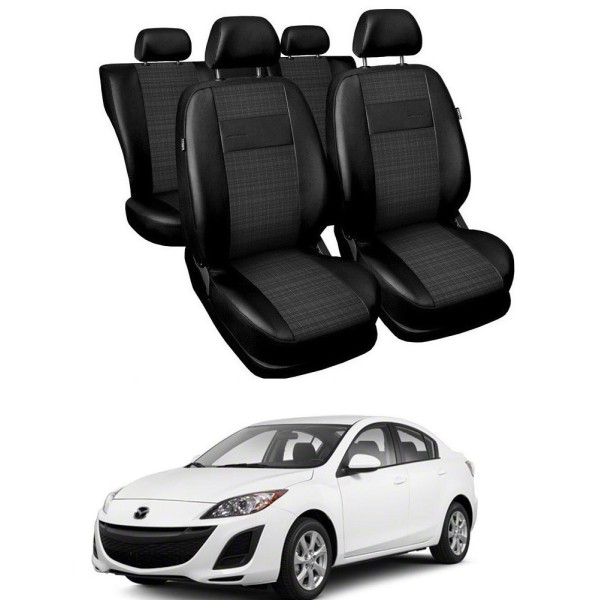 Huse Scaune piele si textil Mazda 3 Sedan/Hatchback 2008-2013