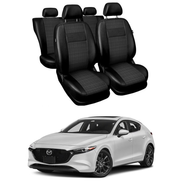 Huse Scaune Mazda 3 Sedan/Hatchback 2019-2020 piele si textil