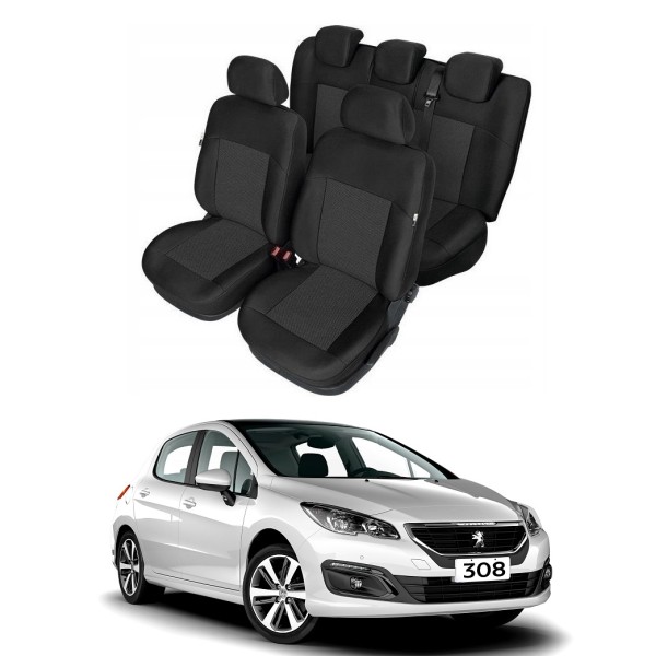 Huse Scaune Peugeot 308 2008-2013 Premium Bancheta Fractionata
