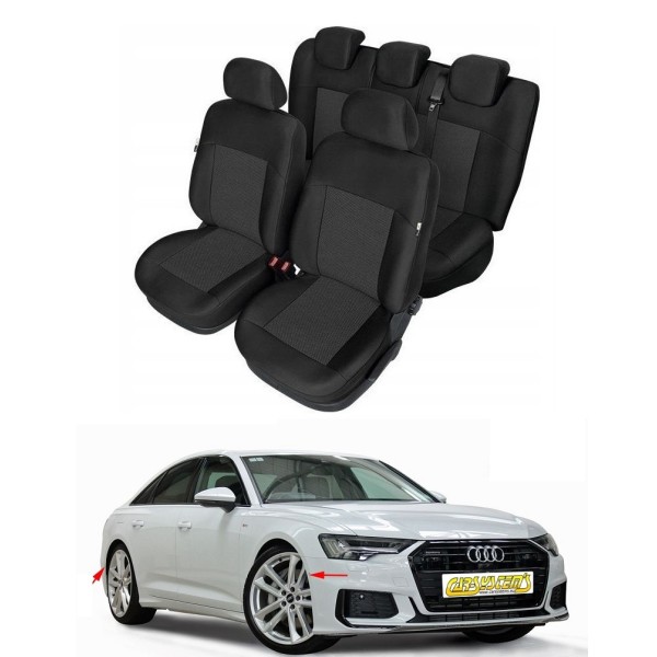 Huse Scaune Audi A4 B9 2015-2019  cu bancheta fractionata si cotiera spate