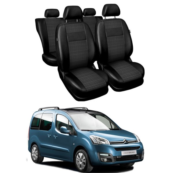 Huse Scaune piele si textil Citroen Berlingo 2011-2017