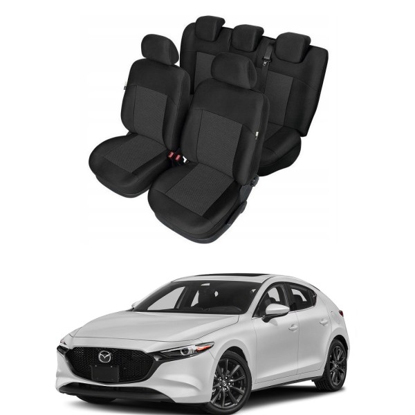 Huse Scaune Mazda 3 2019-2020 Sedan/Hatchback Premium Bancheta Fractionata