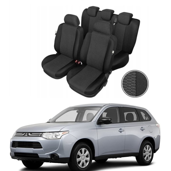 Huse Scaune Mitsubishi Outlander 2014-2018 Premium Bancheta Fractionata