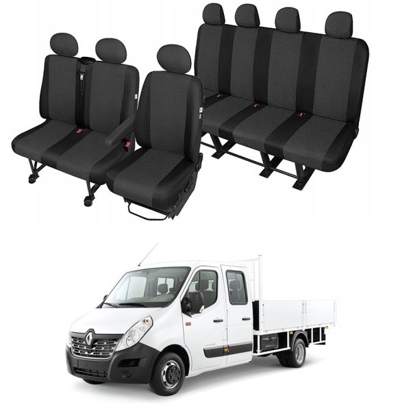 Huse Scaune 7 locuri Cabina Dubla Doka Renault Master 2011-2018
