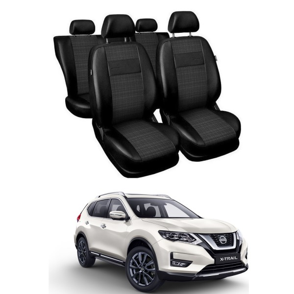 Huse Scaune Nissan X-Trail 2017-2020 piele si textil