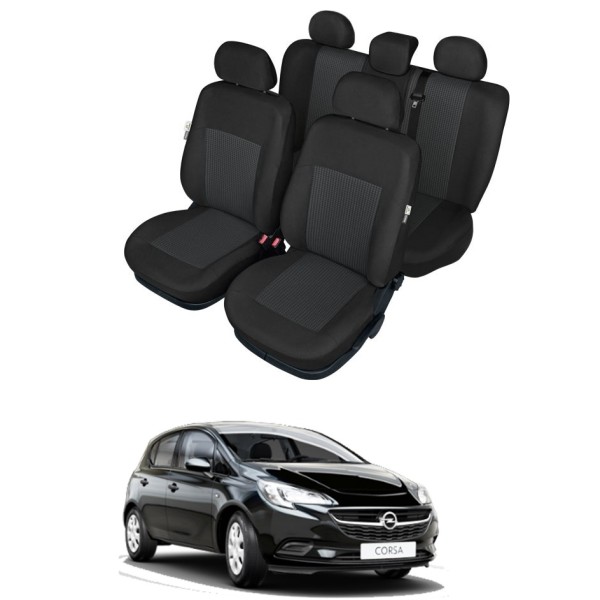 Huse Scaune Premium Opel Corsa 2015-2020 ,cu cotiera si bacheta fractionata