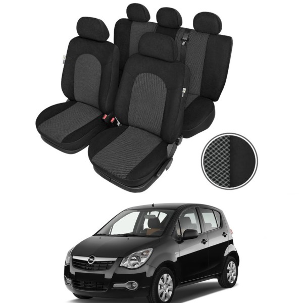 Huse Scaune Opel Agila 2008-2015 din bumbac si textil